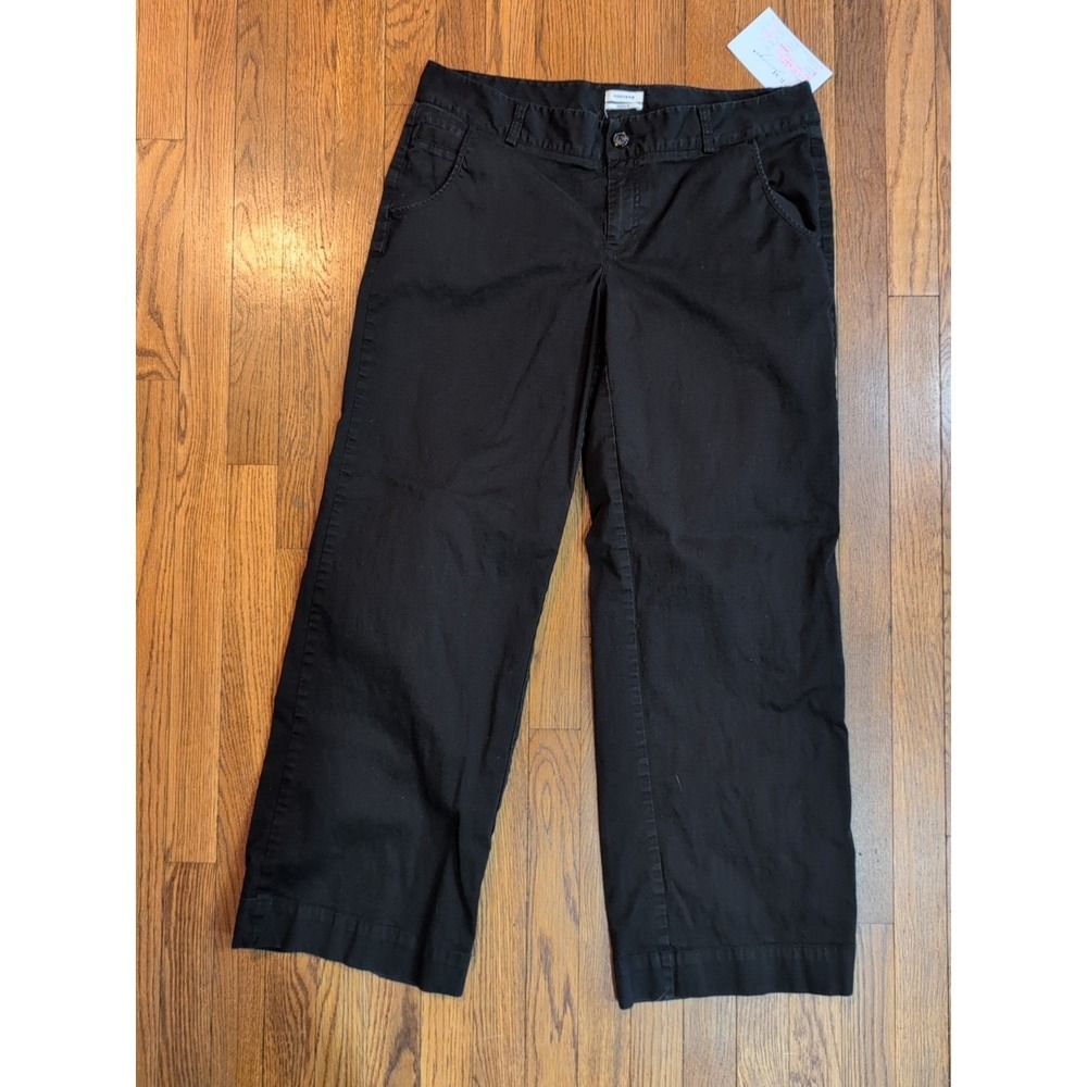Levi Dockers Favorite Fit Womens BLACK‎ Casual Dress Chino Pants Sz 14